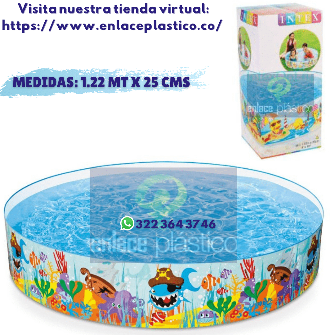 PISCINA RIGIDA INTEX 1.22 M X 25 CM.
