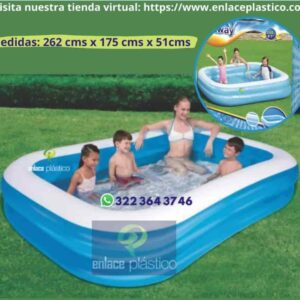 PISCINA BESTWAY AZUL 262X175X51 CM