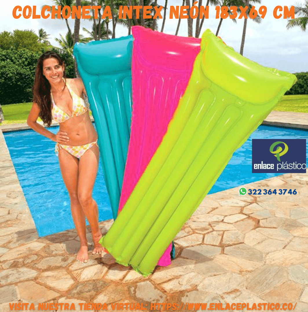 COLCHONETA INTEX NEÓN 183X69 CM