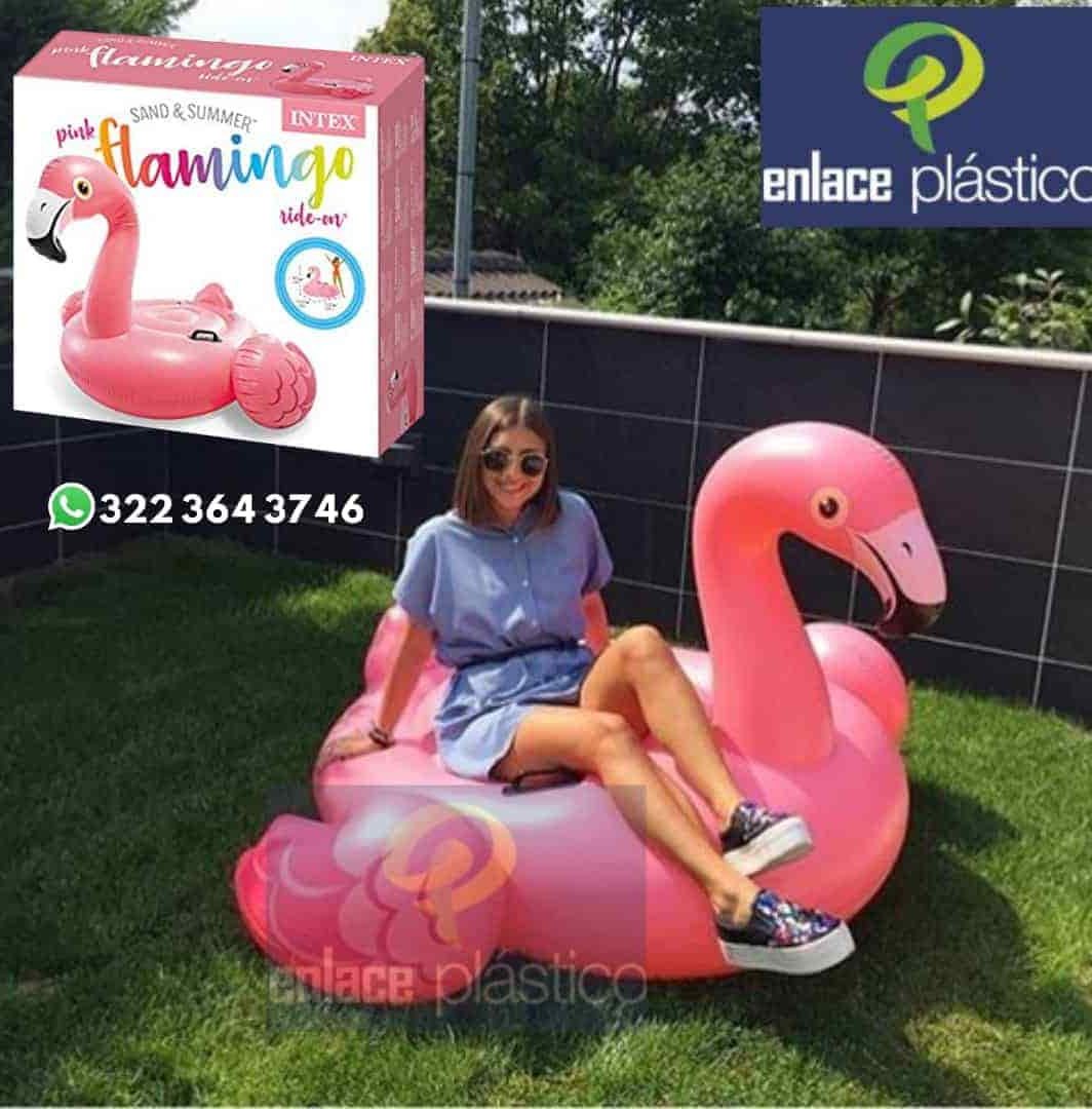 PASEO INFLABLE INTEX FLAMINGO 142X137X97 CM