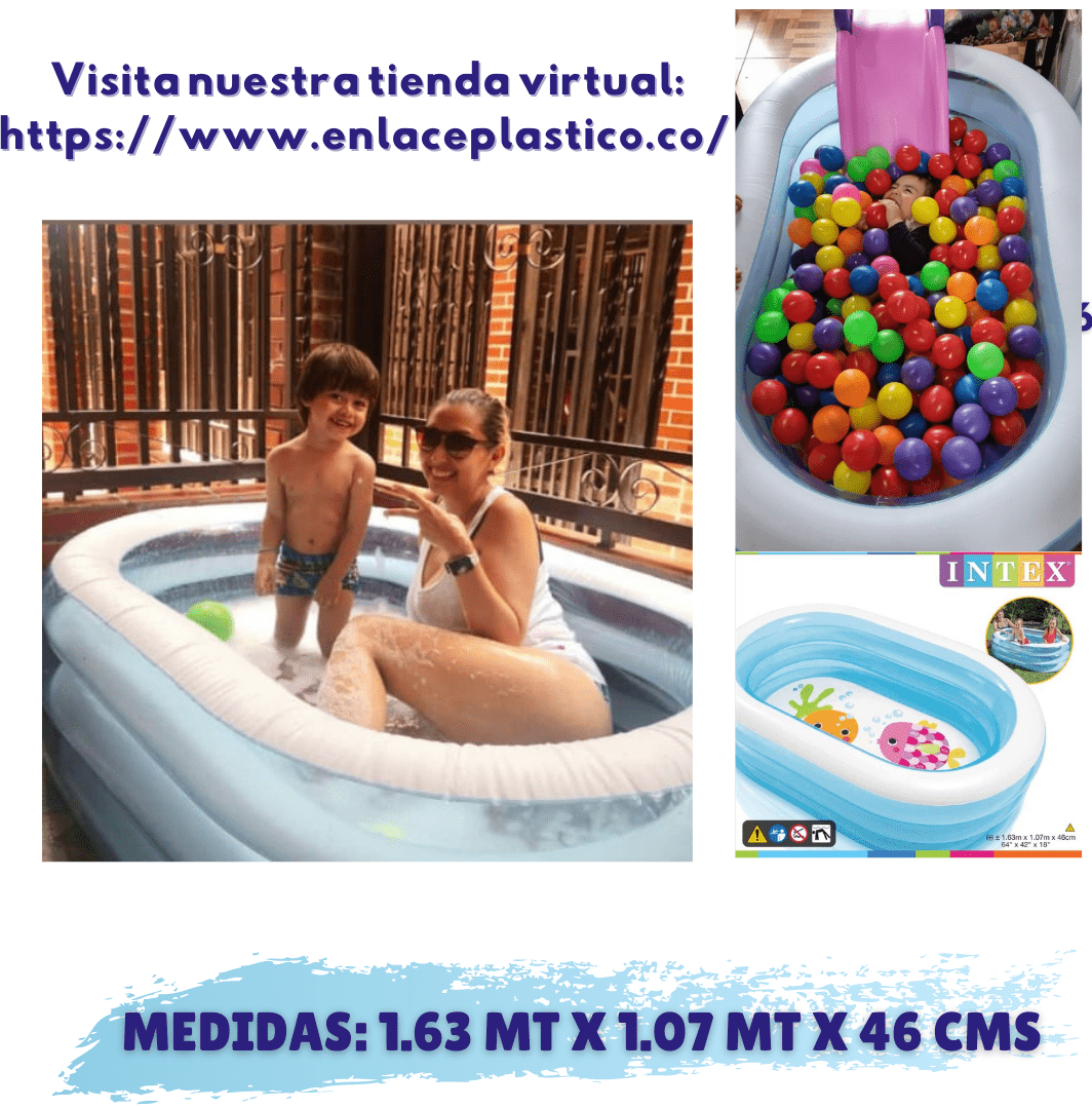 PISCINA OVALADA 163X107X46 CM