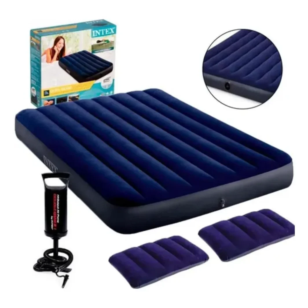 Colchón Queen 152x203x22cmm + 2 Almohadas + Inflador