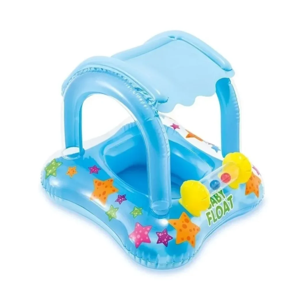 Flotador con techo para bebe Intex 81x66cm