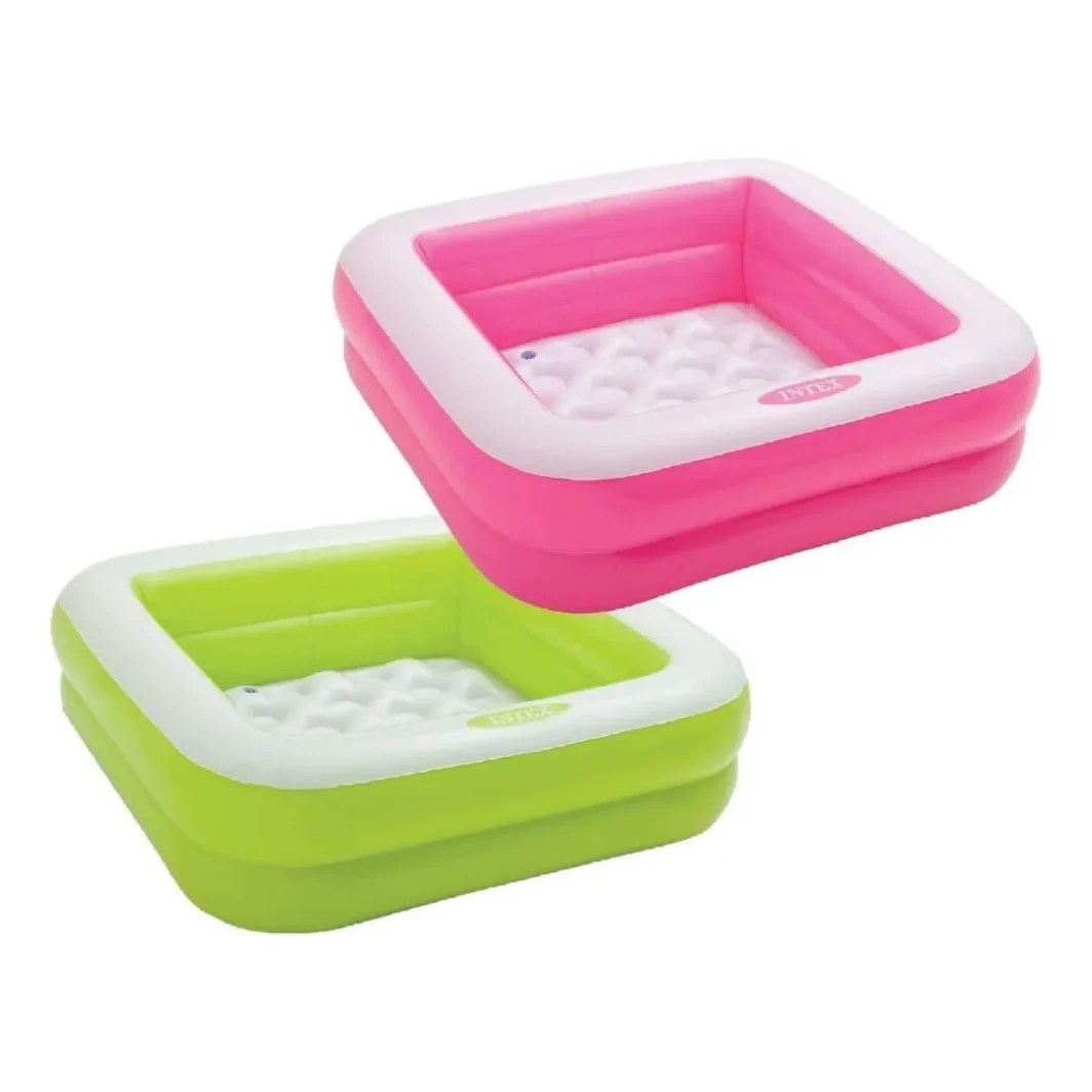 Piscina Inflable Rosa-Verde Intex 85x85x23cm
